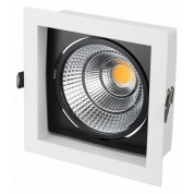 Встраиваемый светильник Arlight CL-KARDAN-S152x152-25W Warm3000 (WH-BK, 30 deg) 024984